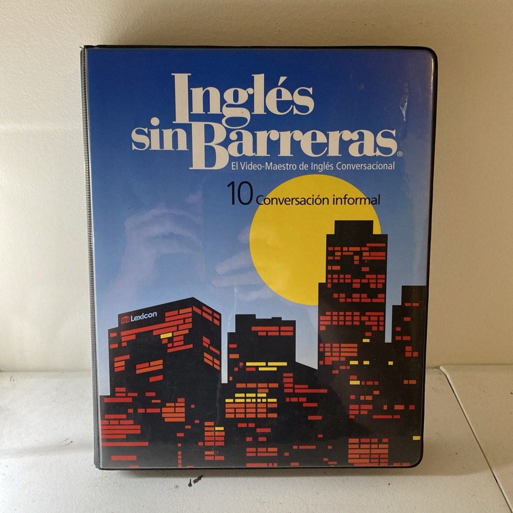 Ingles Sin Barreras Course #10 VHS CD book and workbook